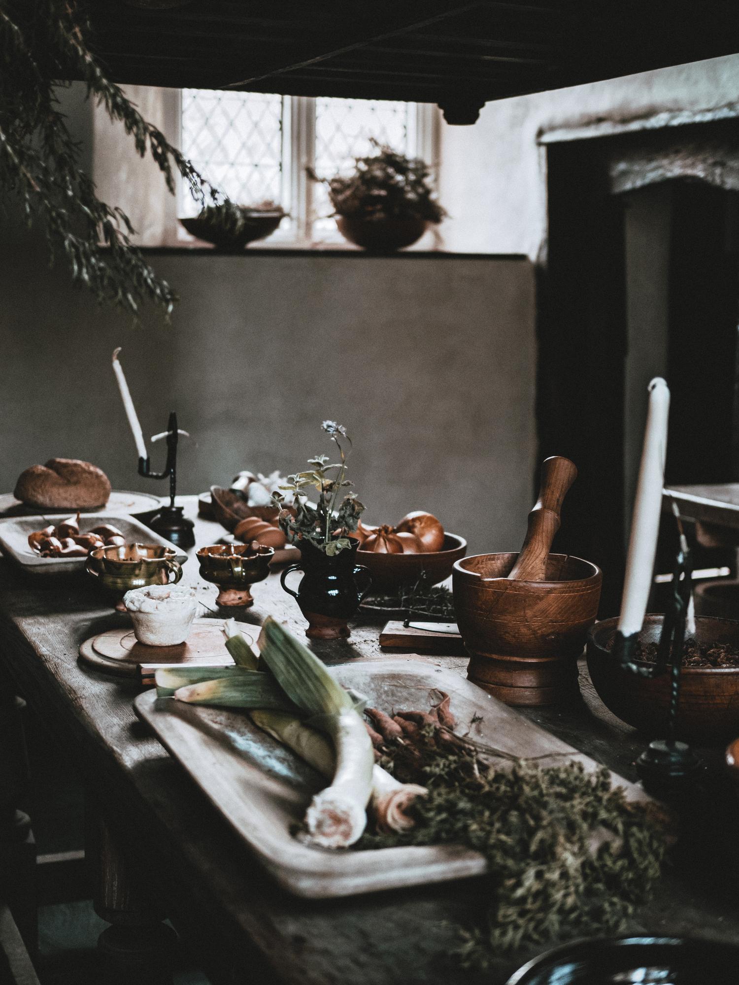 Interior of luxury culinary studio